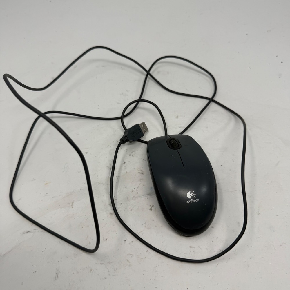 Logitech M100 Wired Optical USB Mouse Black Ambidextrous M-U0003 810-001647